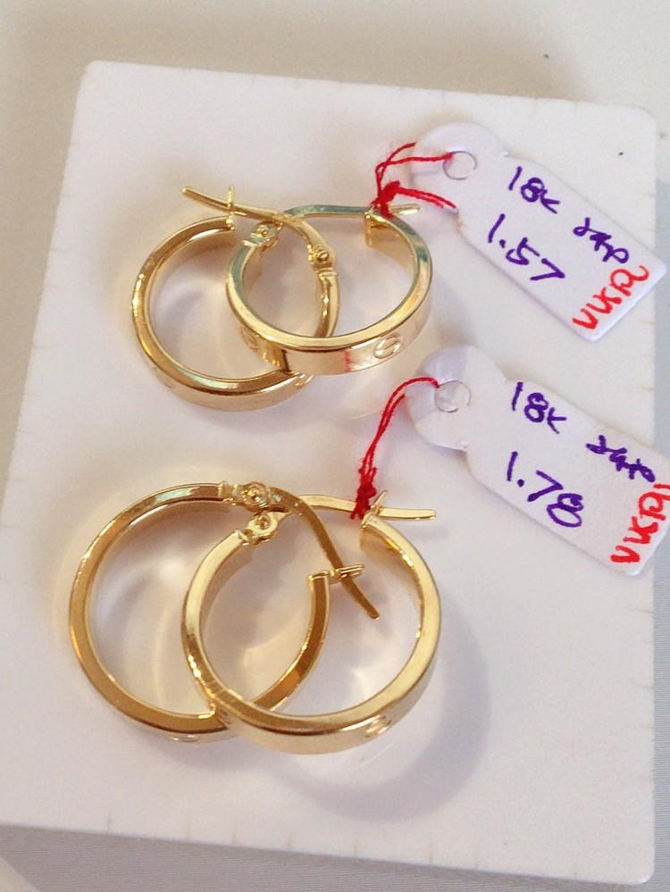 18K Cartier inspired loop earrings Women s Fashion Jewelry Organizers Earrings on Carousell