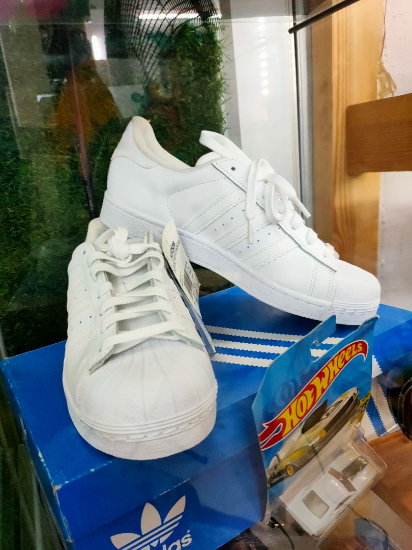all white adidas superstar