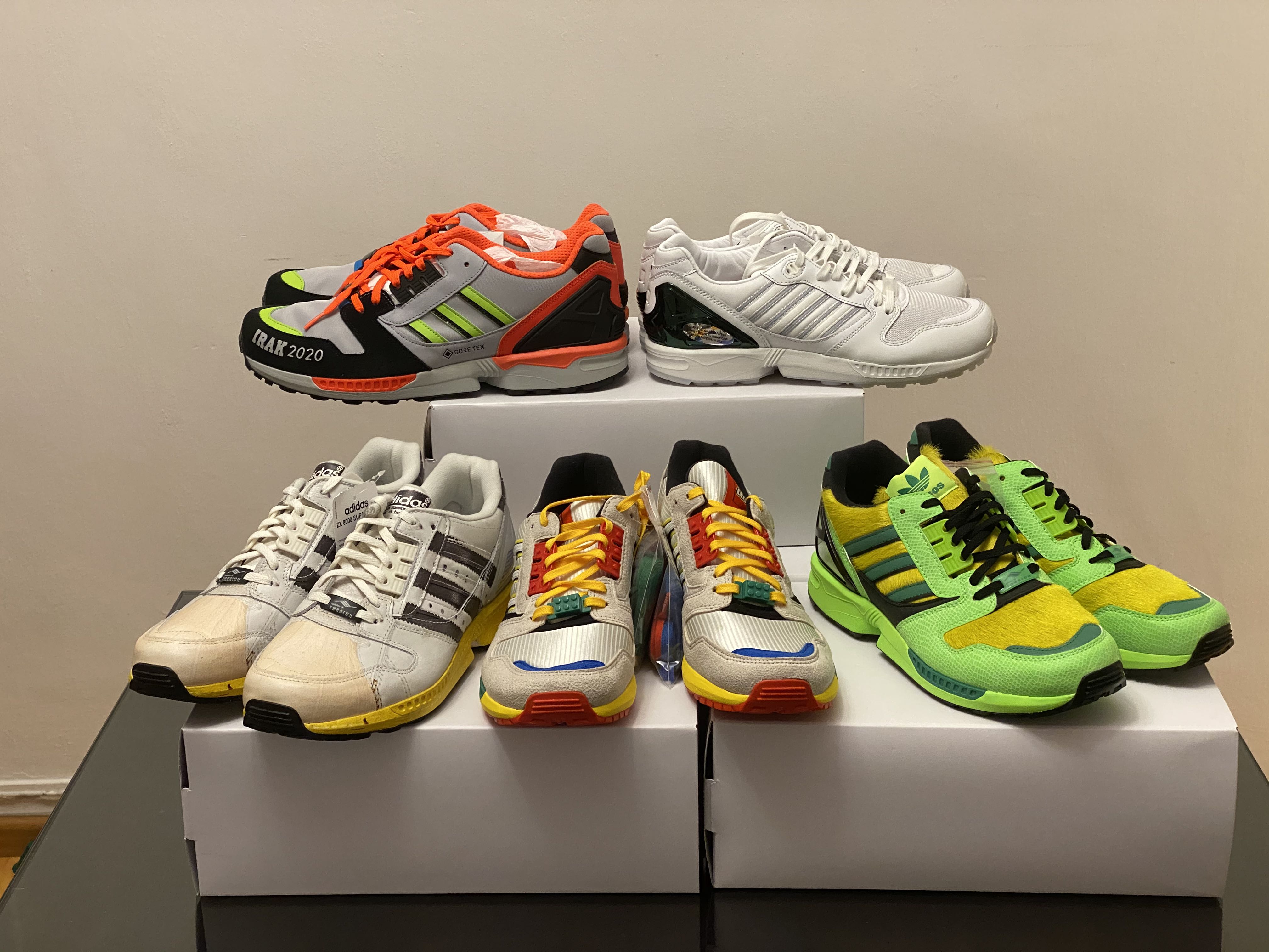 Adidas ZX 8000 IRAK Black US10.5, Men's 