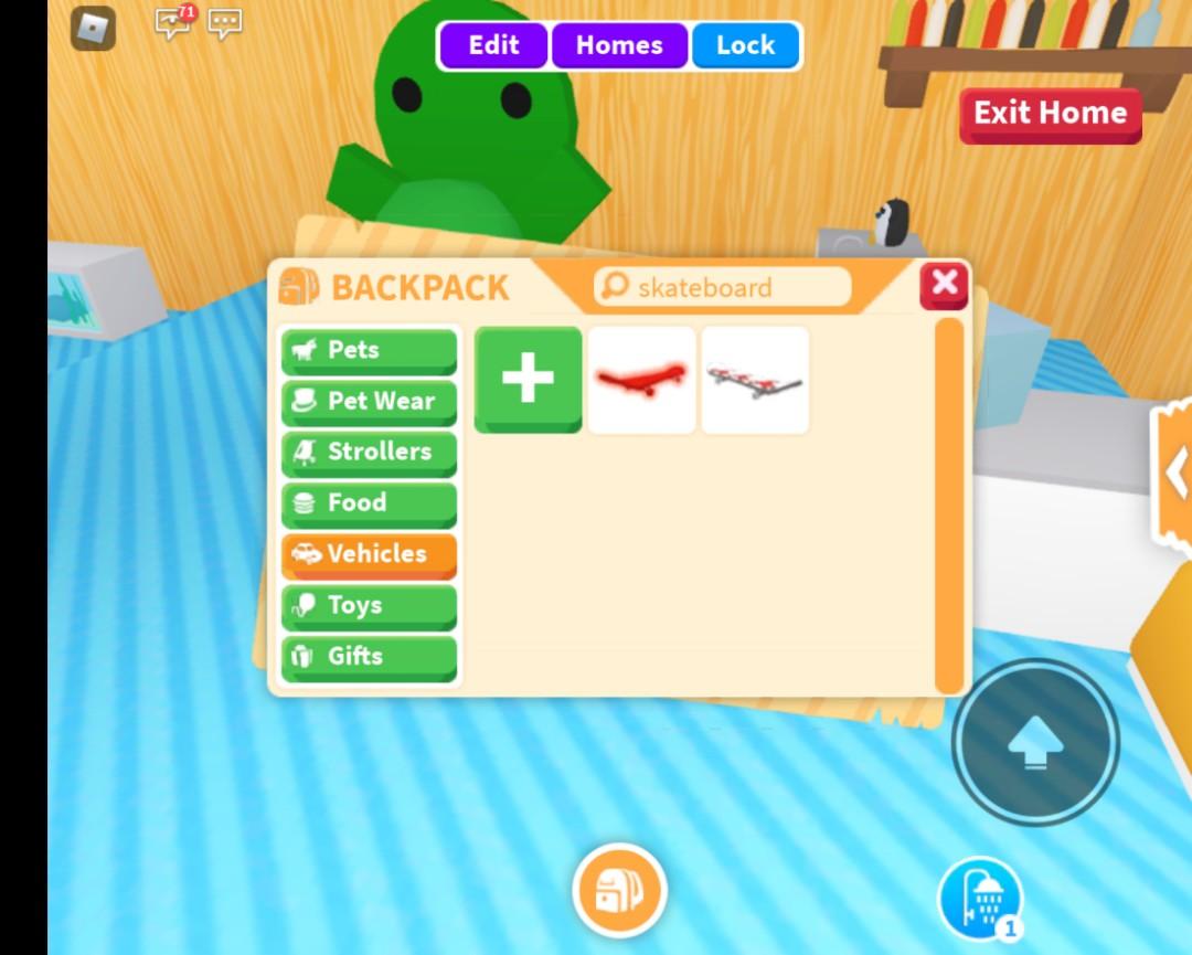 Adopt me skateboard, Toys & Games, Video Gaming, InGame Products on