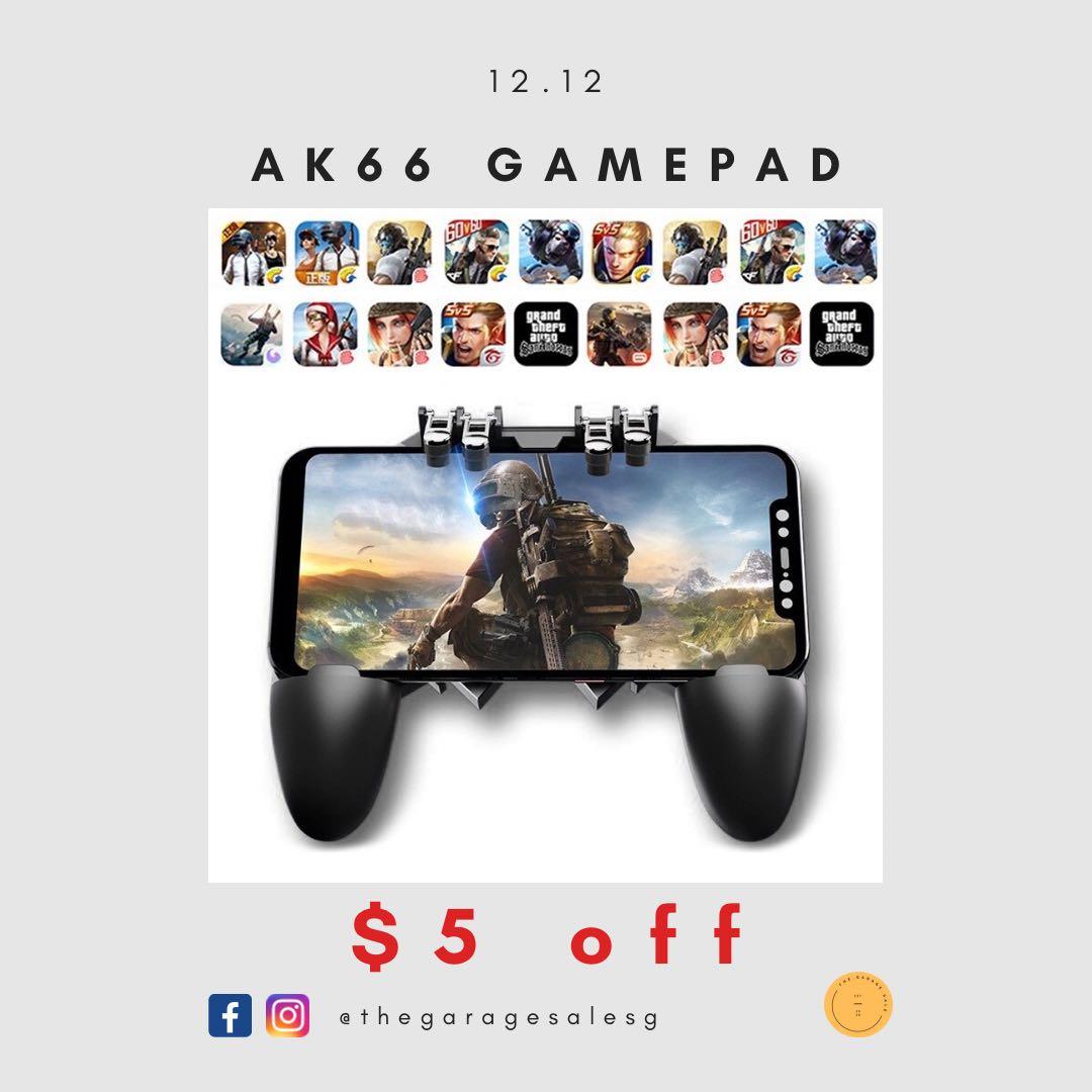 Ios Android Compatible Ak66 4 Triggers Pubg Free Fire Gamepad Joystick Mobile Phone Game Controller Toys Games Video Gaming Consoles On Carousell