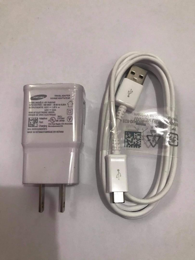 Android Samsung Fast Charger Micro Usb Cable and Adapter (Category: Cables & Adaptors) located in San Juan City. Submitted by ajplata (Listing ID 1055582397, Image 2). Description: Android Samsung Fast Charger Micro Usb Cable and Adapter Set for Php 350 Adapter only - Php 250 Cable only - Php 150 Good quality Fast charger For pick up or delivery.