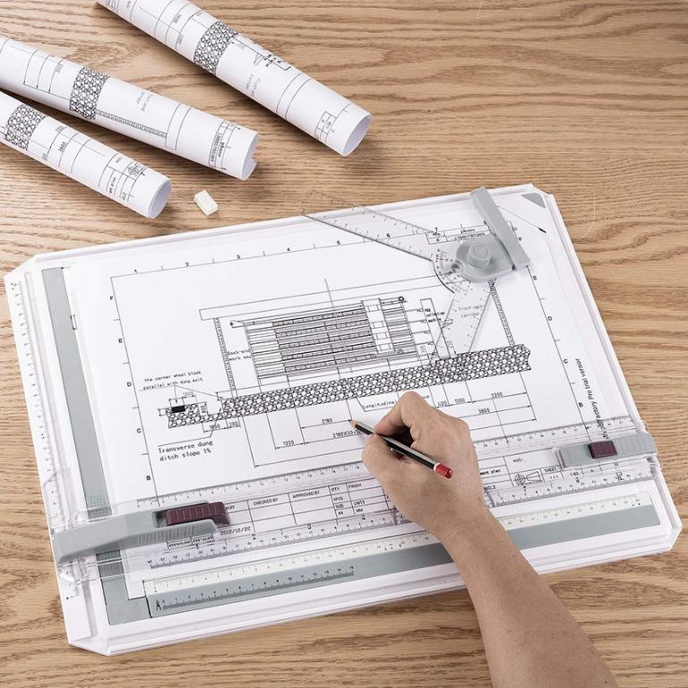 Architectural Drafting Table Portable Drawing Board A3, Hobbies & Toys, Stationary & Craft