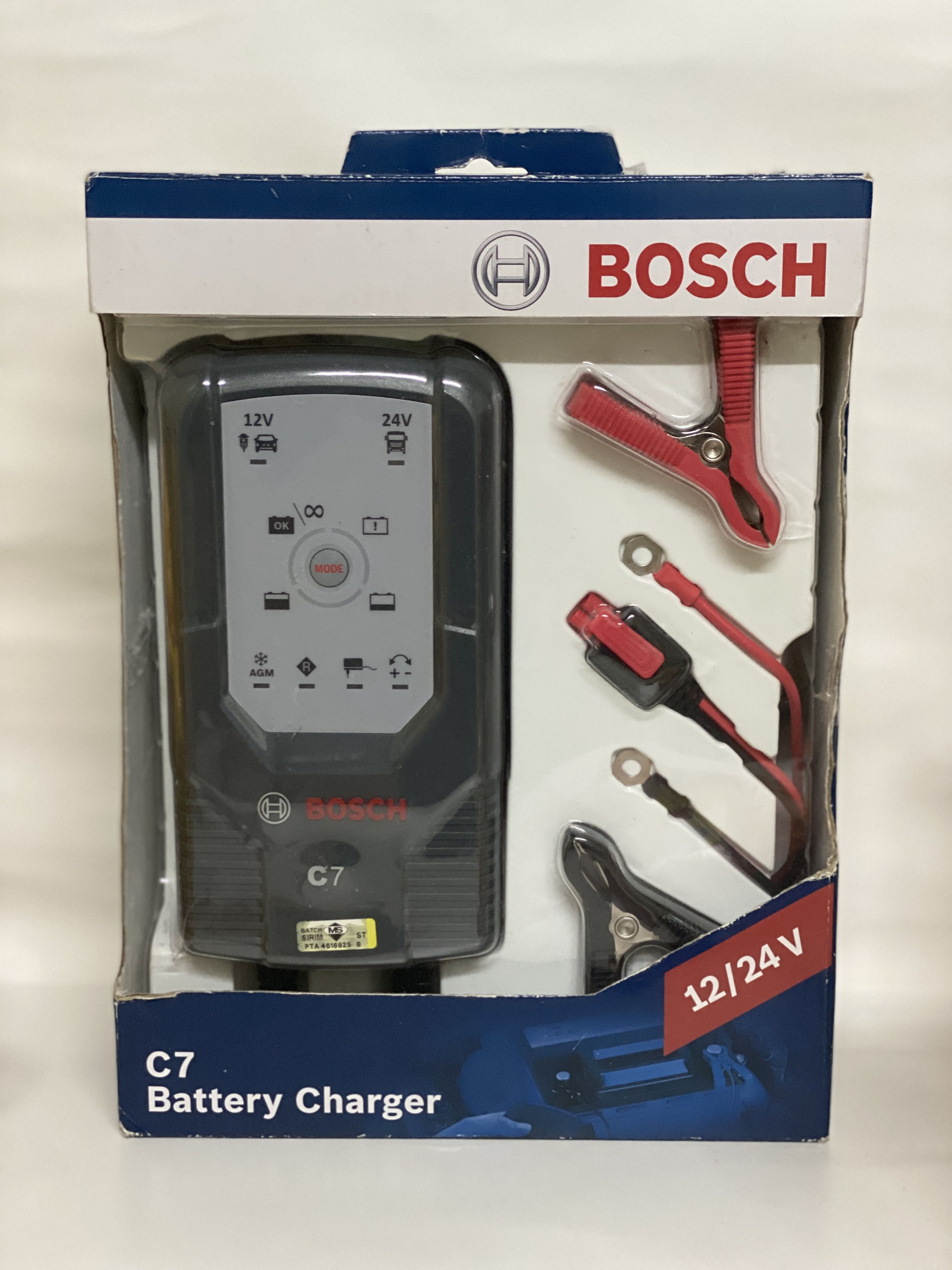 BOSCH C7 Battery Charger (12/24V), Auto Accessories on Carousell