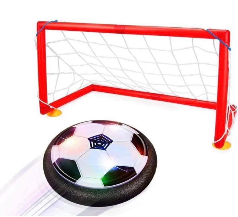 Boy Toys 5 10 Year Old Joy Jam Hover Soccer Ball Goal Set Air Soccer Football Disc Electric Soccer with 2 Gates Hovering Football with LED Lights