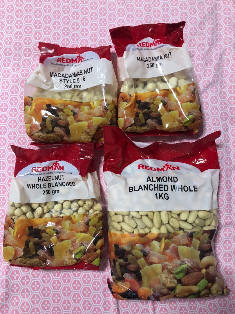 Brand New Redman Phoon Huat Nuts Hazelnut Macadamia And Almond Food Drinks Packaged Instant Food On Carousell