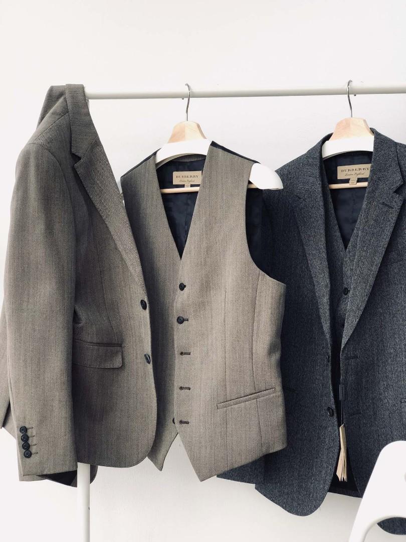 burberry suit vest