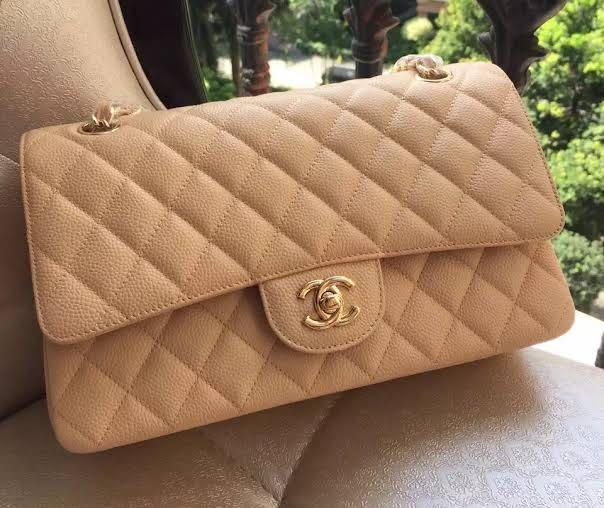 Chanel A1112 Jumb Double Flap Apricot, Luxury, Bags & Wallets on ...
