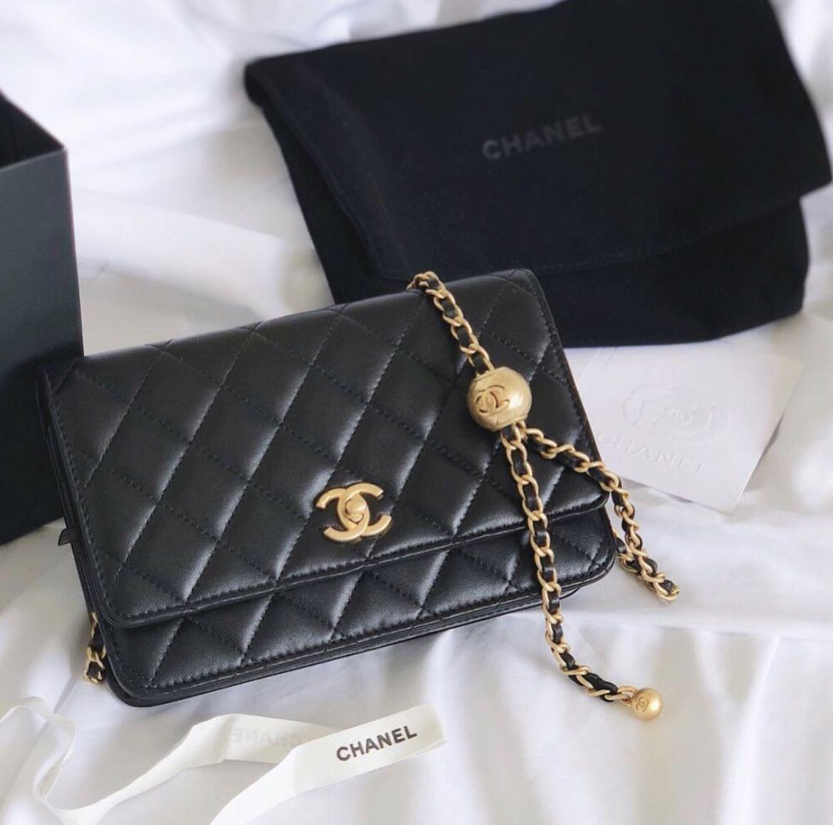 CHANEL Classic WOC (Wallet on Chain) with Adjustable Ball Chain