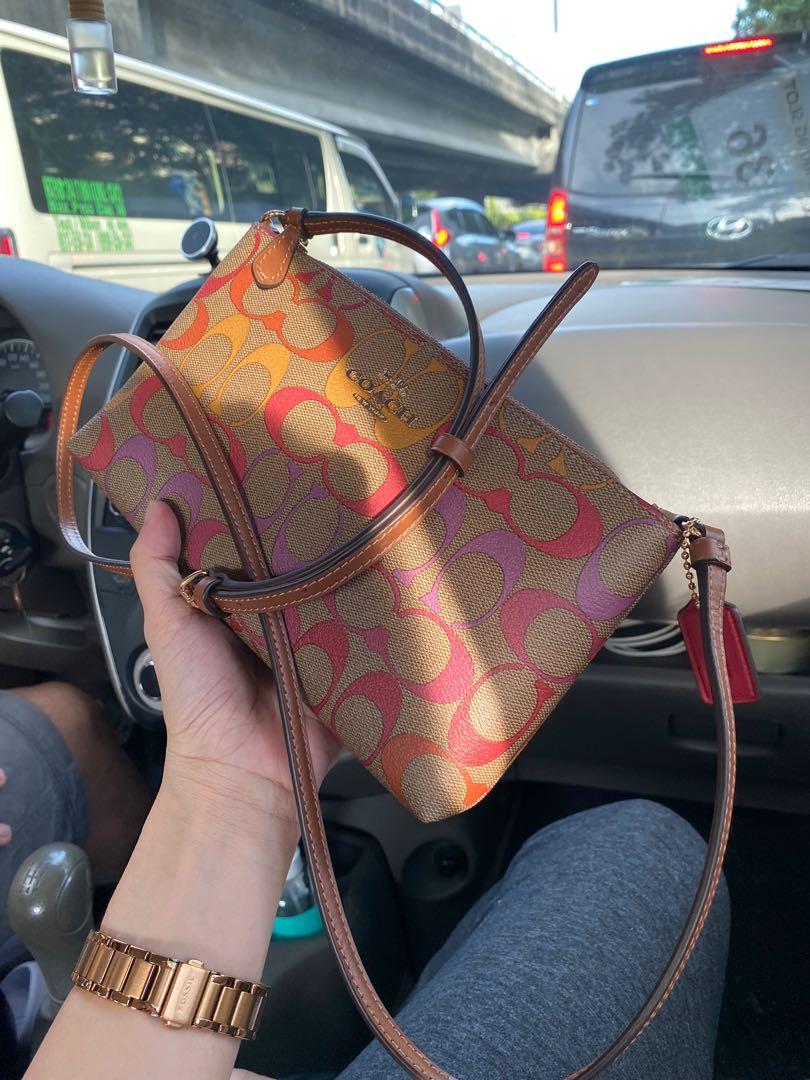 Zip top crossbody best sale coach