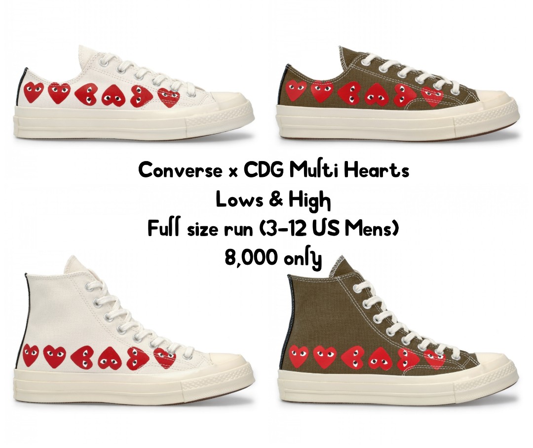 Cdg multi hearts