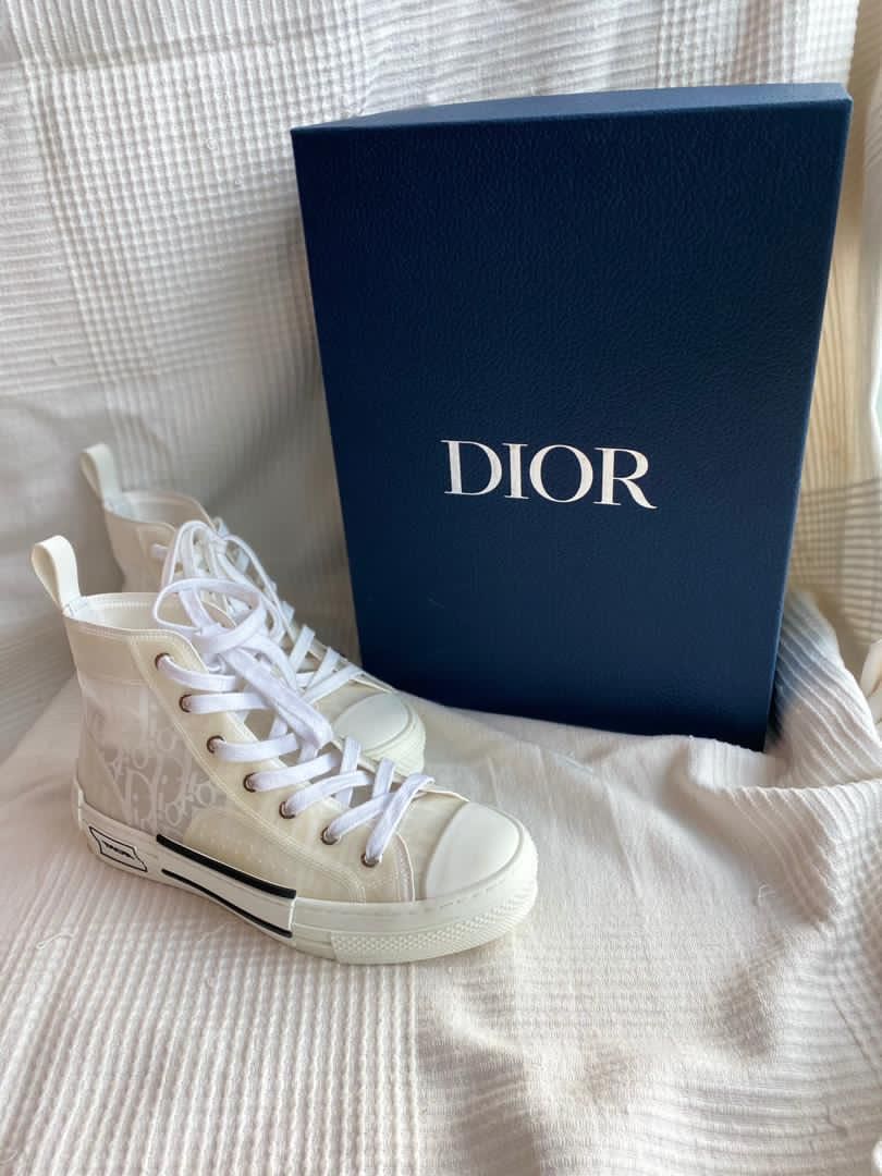 dior sneakers transparent
