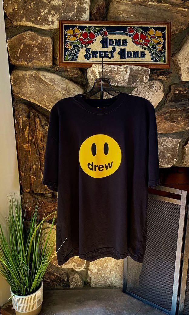 Drew House Mascot ss tee BLACK, Men's Fashion, Tops & Sets ...