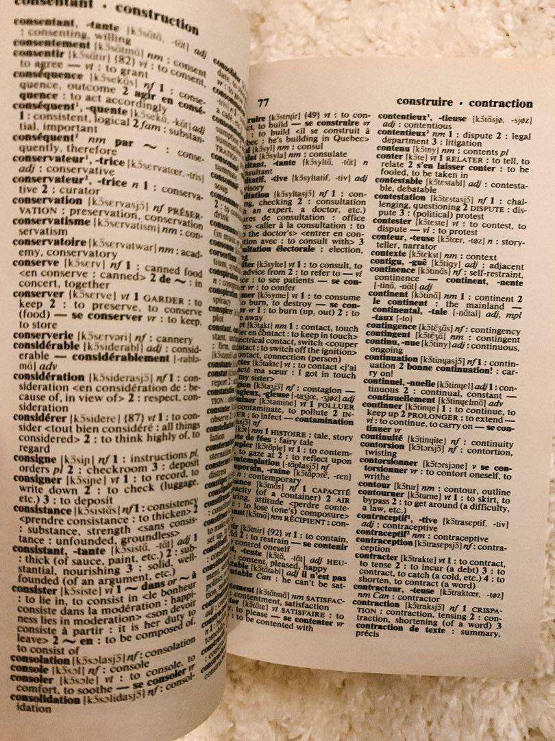 French-English Dictionary (Category: Textbooks) located in Quezon City. Submitted by ina517 (Listing ID 1055453089, Image 2). Description: .