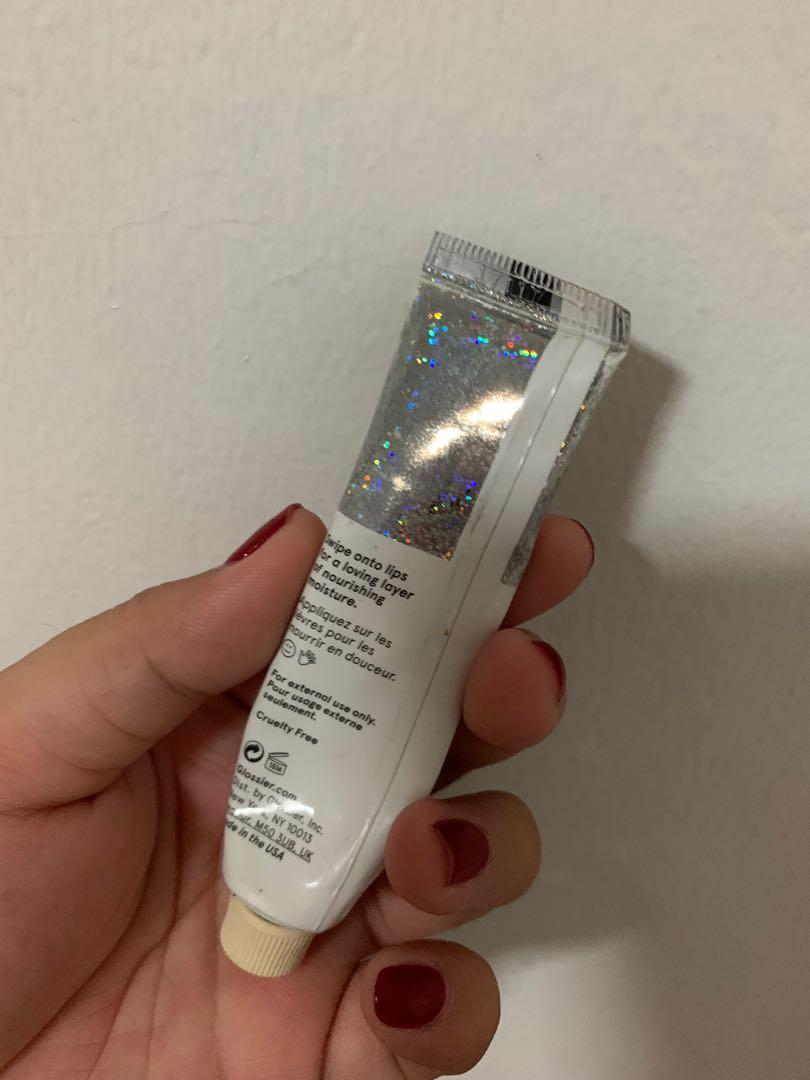 Glossier Blam Dot Com - BIRTHDAY (Category: Makeup) located in Quezon City. Submitted by declutterfindsph_ (Listing ID 1055451205, Image 2). Description: Almost 65% pa Used a few times lang Sanitized already Rfs: Decluttering.