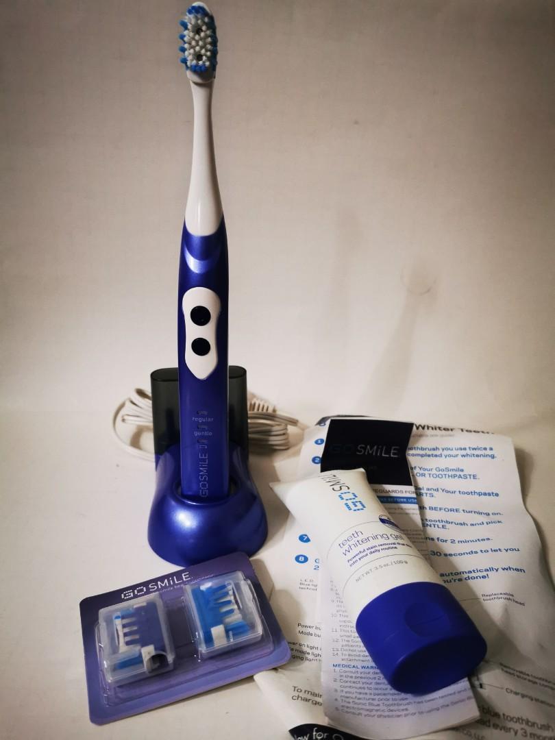 go smile sonic blue on the go whitening kit