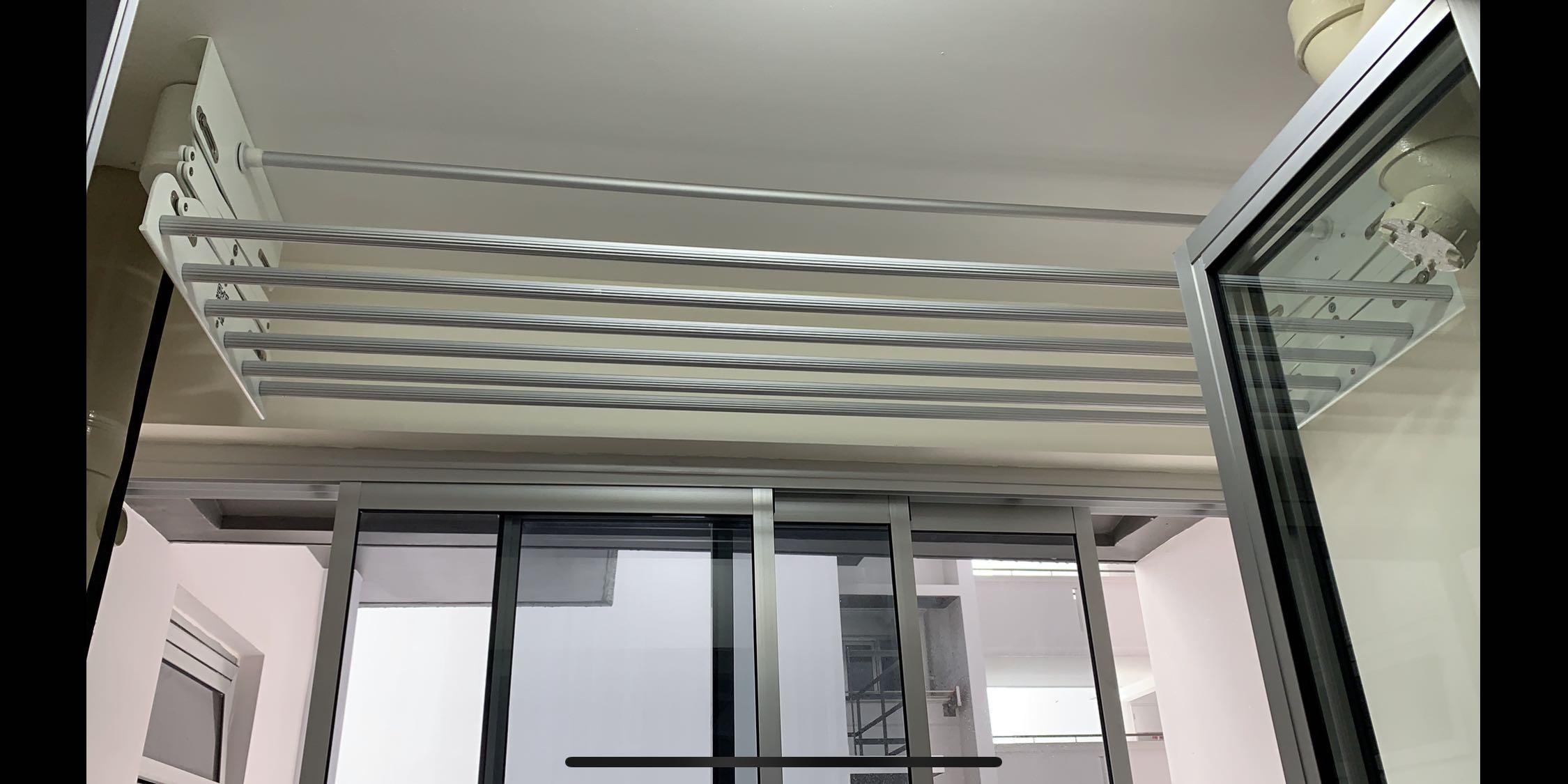 HDB BTO Ceiling Clothes Hanger (6 pole system), Furniture & Home Living