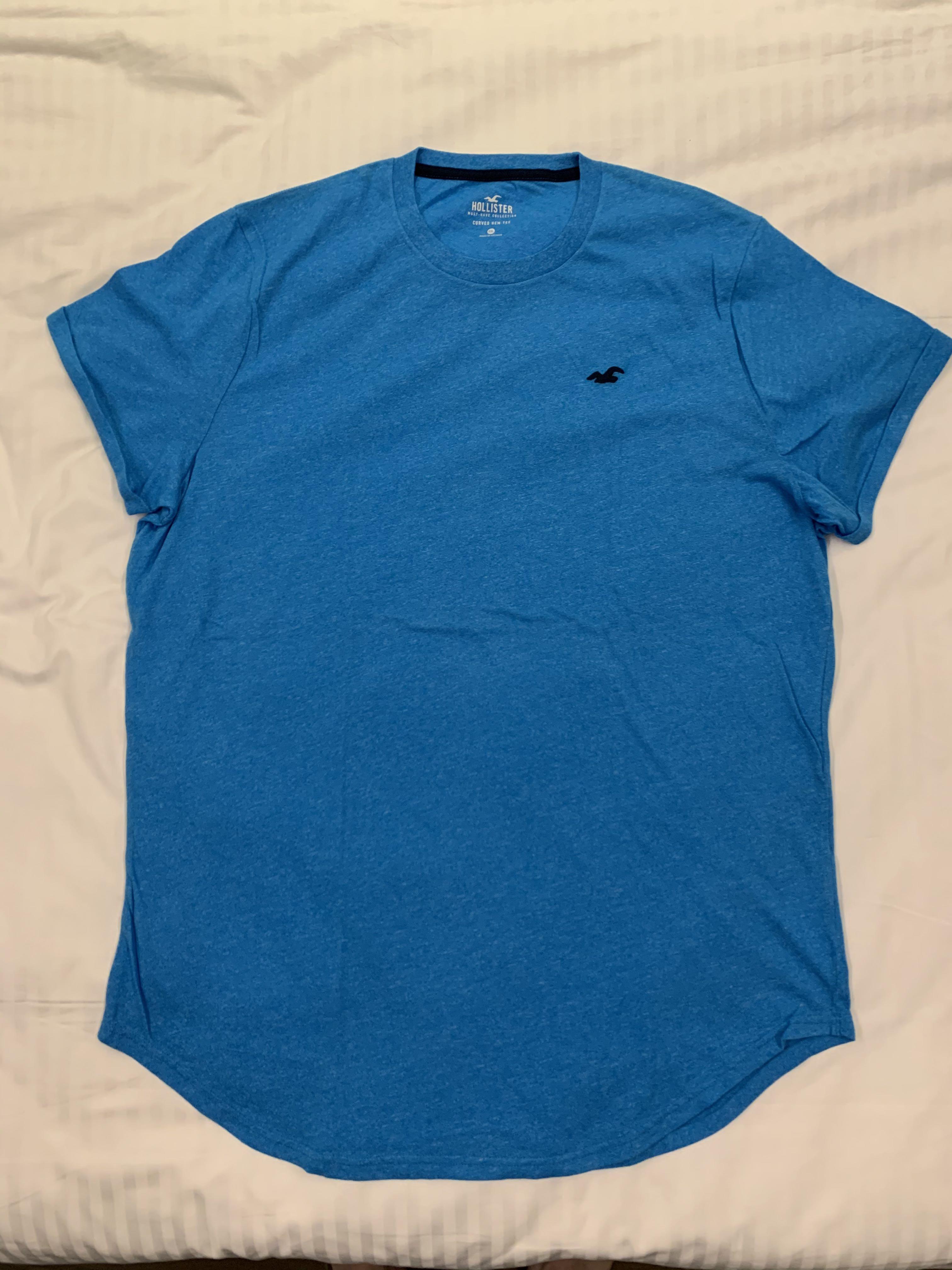 hollister must have collection curved hem tee