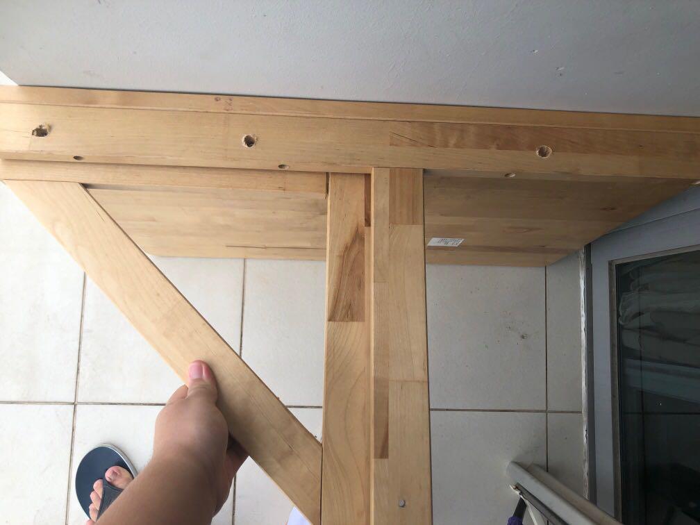 IKEA NORBO FOLDING TABLE, Furniture, Tables & Chairs on Carousell