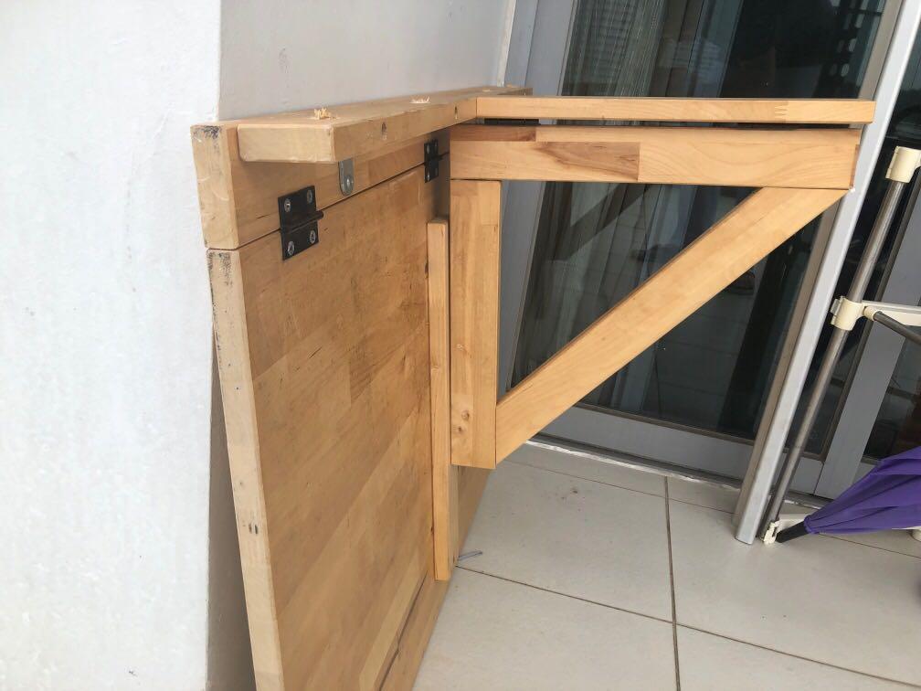 IKEA NORBO FOLDING TABLE, Furniture, Tables & Chairs on Carousell