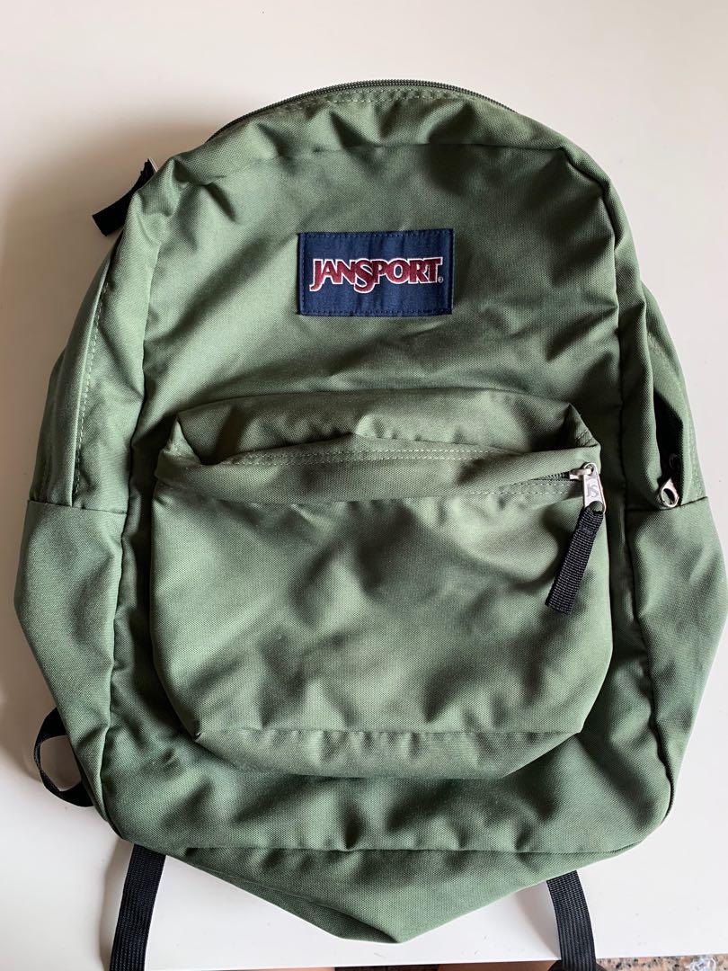 jansport forest green backpack