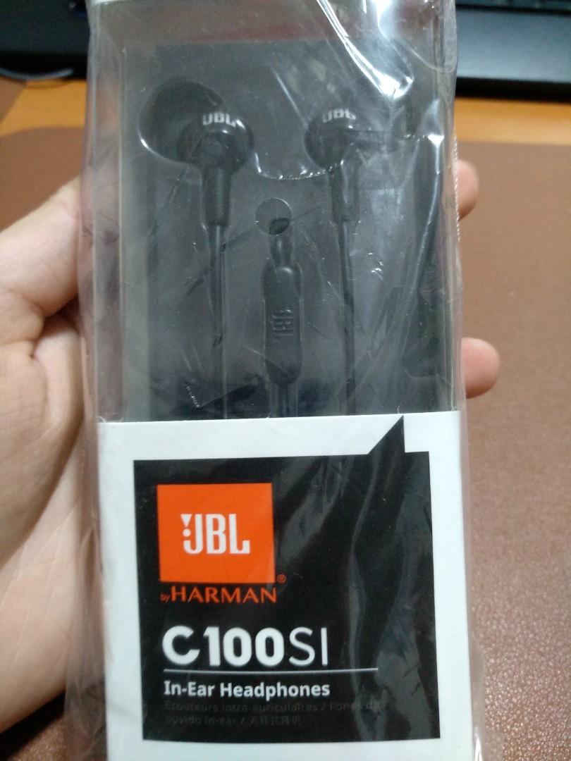 Jbl by harman headphones c100si black sales