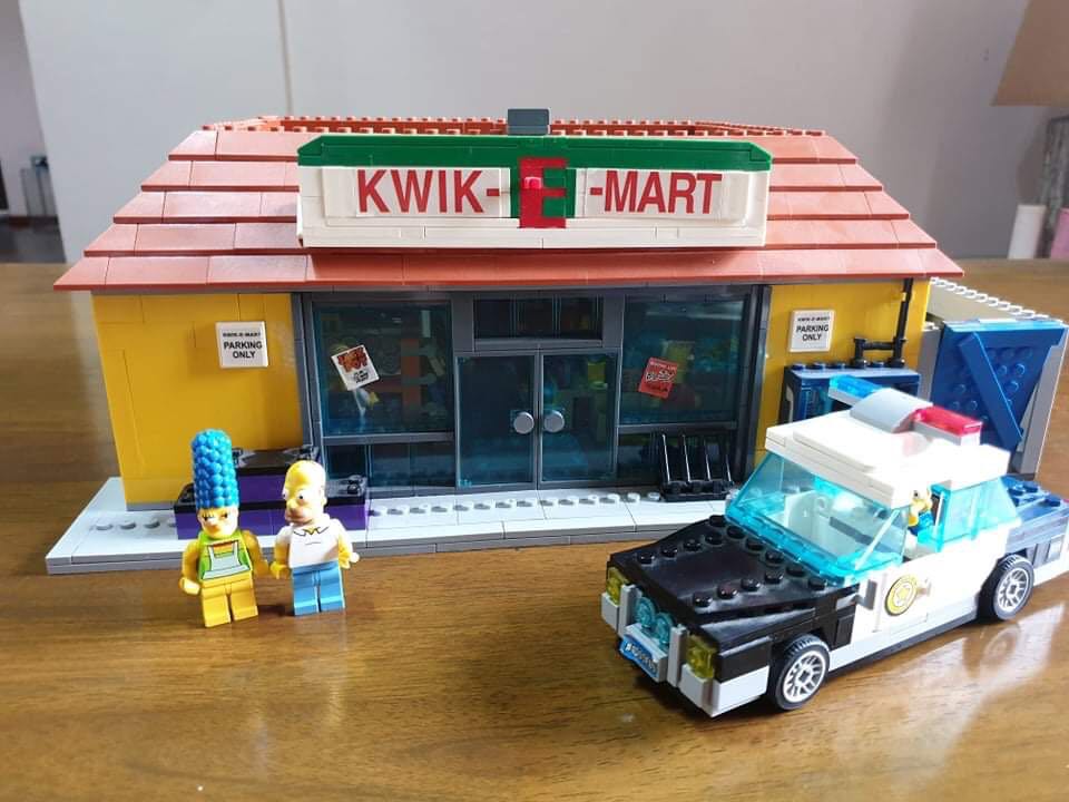 lego simpsons police car