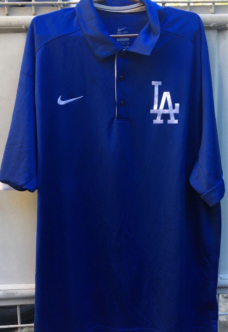 La dodgers polo shirt top