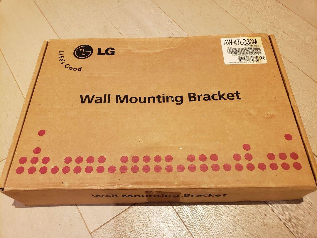 [全新]LG 電視上牆掛架 TV wall mounting bracket (AW47LG30M), 家庭電器, 電視 & 其他娛樂