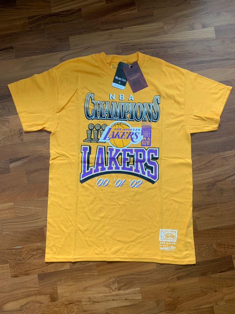 LA Lakers Kobe Bryant Mitchell and Ness T-Shirt Tee Champions T-Shirt