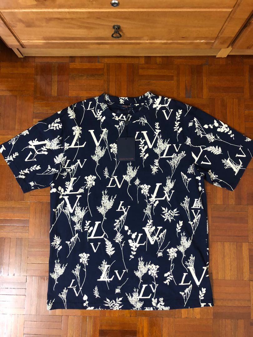 Louis Vuitton LV Women LV Leaf Discharge T-shirt Regular Fit