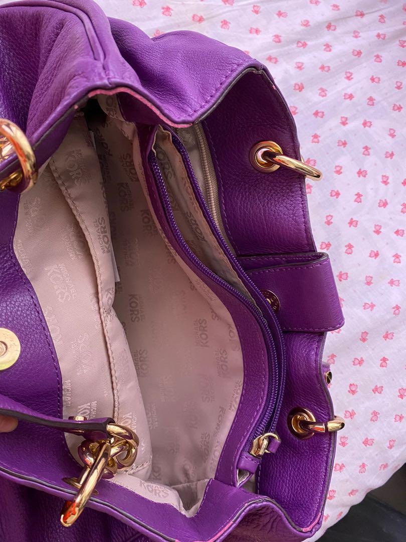 Michael Kors purple bag, Women's Fashion, Bags & Wallets, Tote Bags on  Carousell