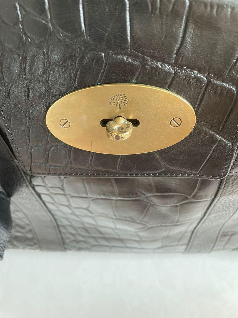 mulberry bayswater brown croc