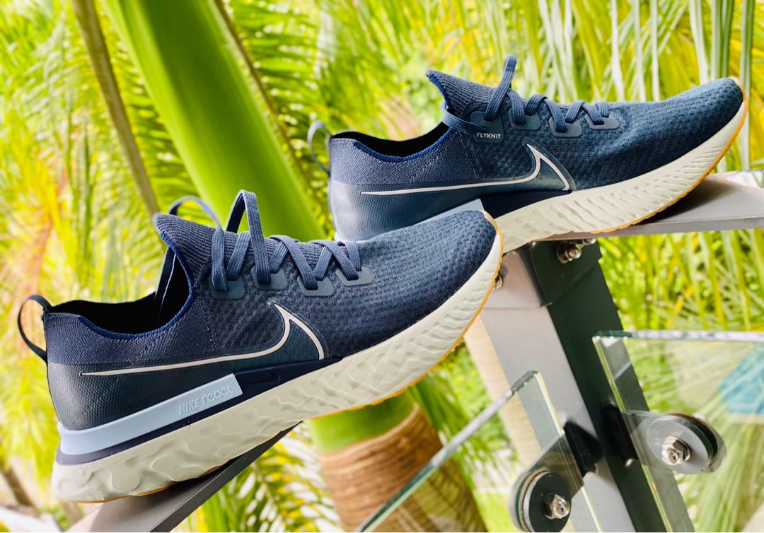 nike react infinity run flyknit blue fox