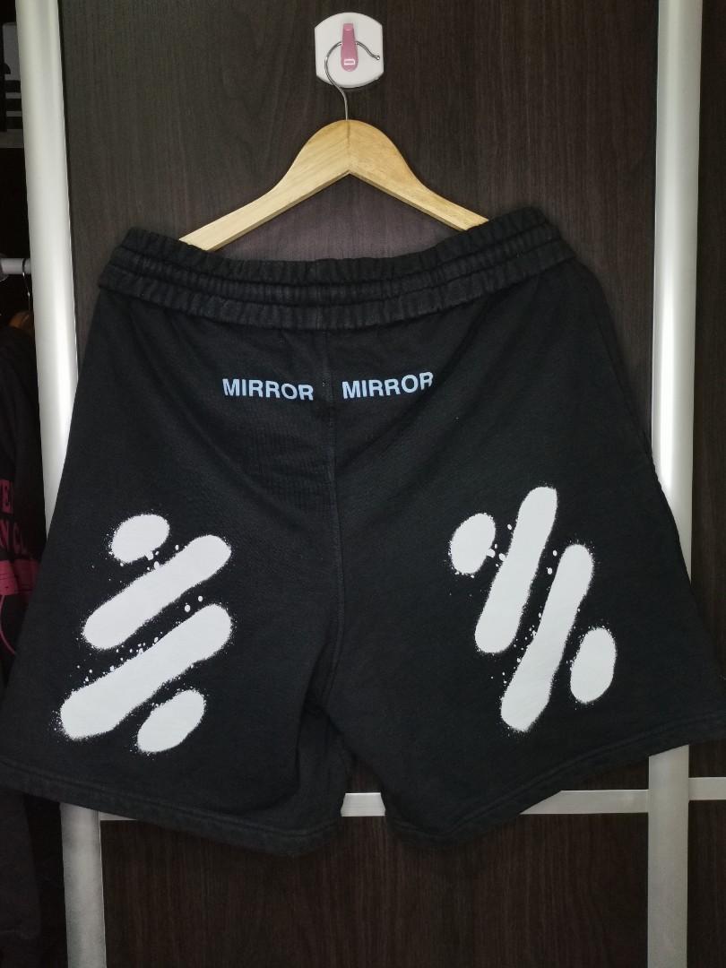 Off White Mirror Mirror Shorts Men S Fashion Bottoms Shorts On Carousell