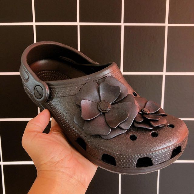 ORIGINAL CROCS Black floral