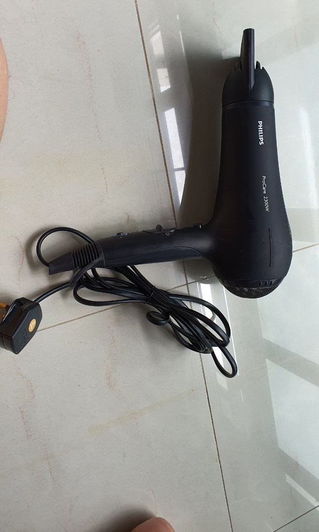 Philips HP8260 Pro Care Hair Dryer Hairdryer, 2200W, Black, Beauty &  Personal Care, Hair on Carousell