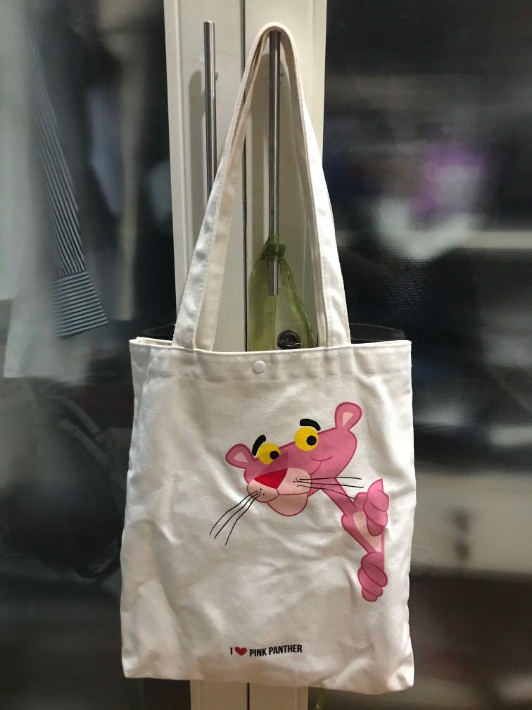 Pink panther clearance tote bag miniso