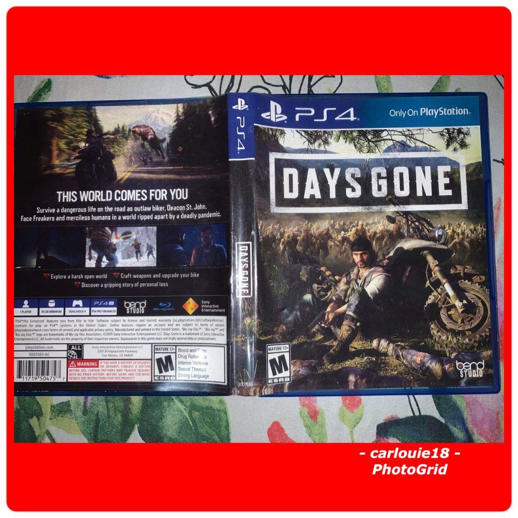 Ps4 Case Days Gone Video Gaming Gaming Accessories On Carousell