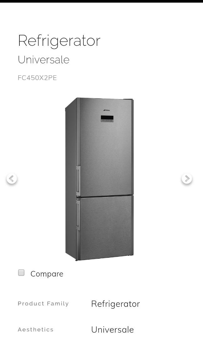 BN SMEG Fridge FC450X2PE, TV & Home Appliances, Kitchen Appliances