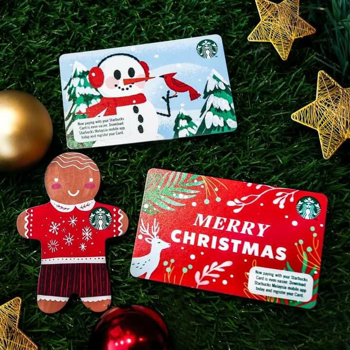 ðŸ†•Starbucks® ðŸ‡²ðŸ‡¾ 2020 Christmas Card Trio, Tickets ...