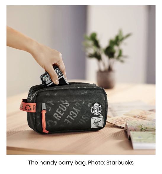 Starbucks X Herschel carry bag, Men's Fashion, Bags, Sling Bags on