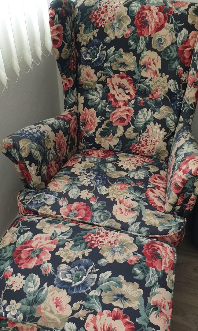 Floral armchair ikea outlet