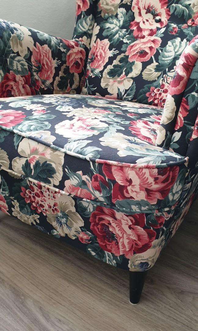 Floral armchair ikea sales
