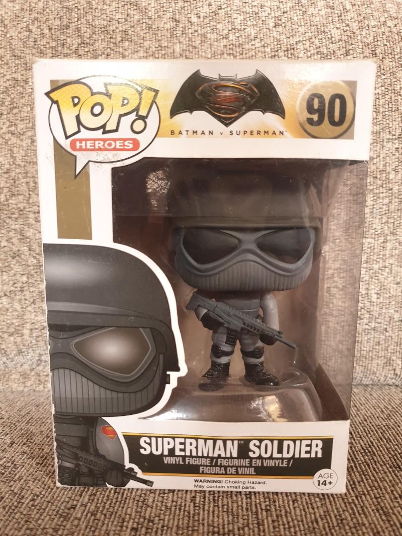 Superman Soldier (Funko) (Category: Figurines & Statues) located in Manila. Submitted by bricksntos (Listing ID 1055616906, Image 1). Description: Box Condition: 8 (Pics available upon request) MOP: Bpi, Metrobank, Gcash Shipping: Grab, Lala, Zoom.