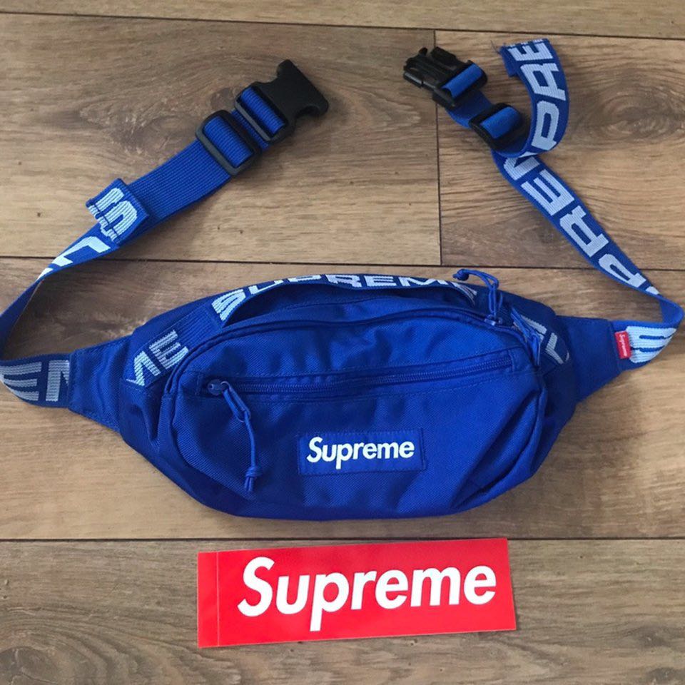 supreme fanny pack blue