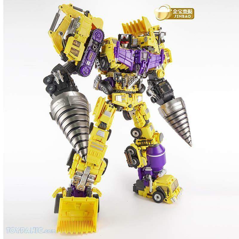 Transformers Jinbao Gravity Builder Oversize G2 Yellow with Add on kit
