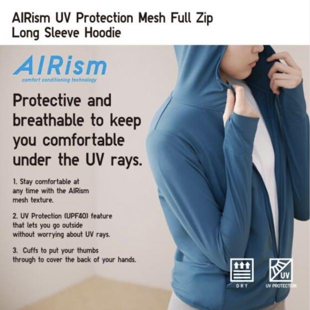 Airism uv cut mesh hoodie cheap