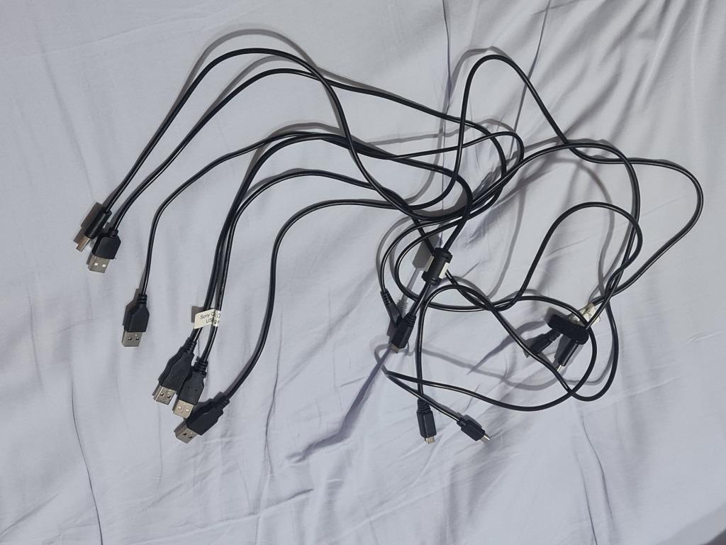 Silicone Cable Organiser & USB Cables Assorted: Type B / OTG