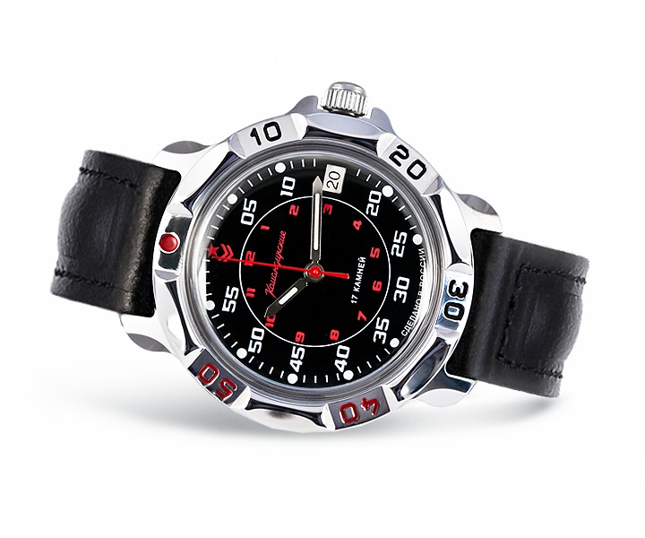 Vostok Pilot Watch Black Dial Bezel Historical Watch Men s
